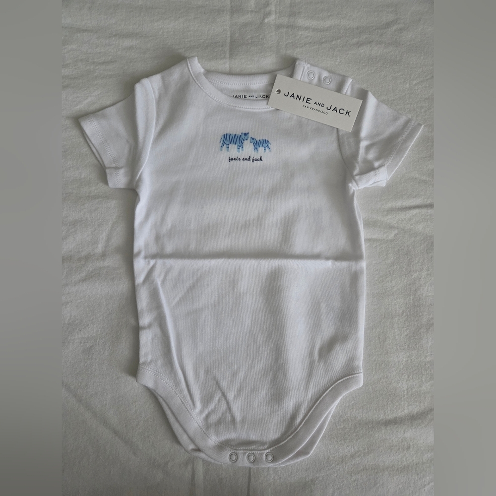 Janie and Jack White Baby Onesie